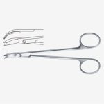 Chadwick Gum Scissor, Curved, Ring Handle, 11.5 cm – 4 ½"