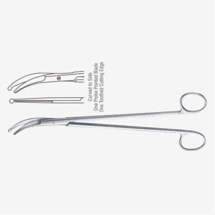 Kieback Probe Tipped Parametrium Scissor