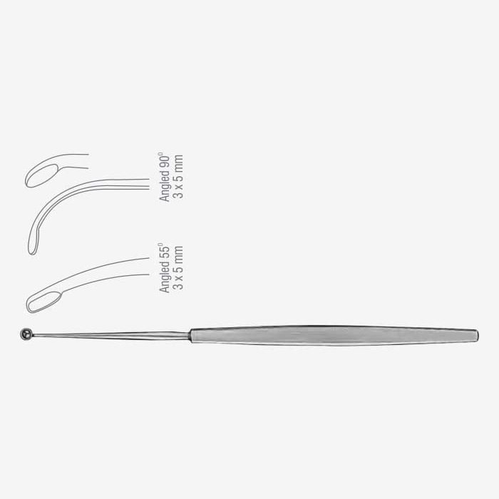 Kuhn-Bolger Frontal Sinus Curette - Xelpov Surgical